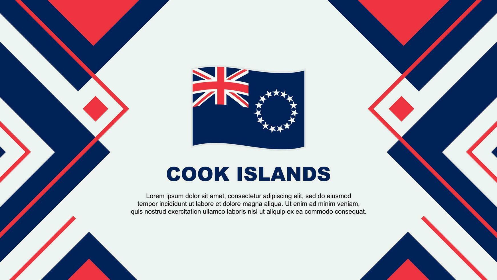 cocinar islas bandera resumen antecedentes diseño modelo. cocinar islas independencia día bandera fondo de pantalla vector ilustración. cocinar islas ilustración