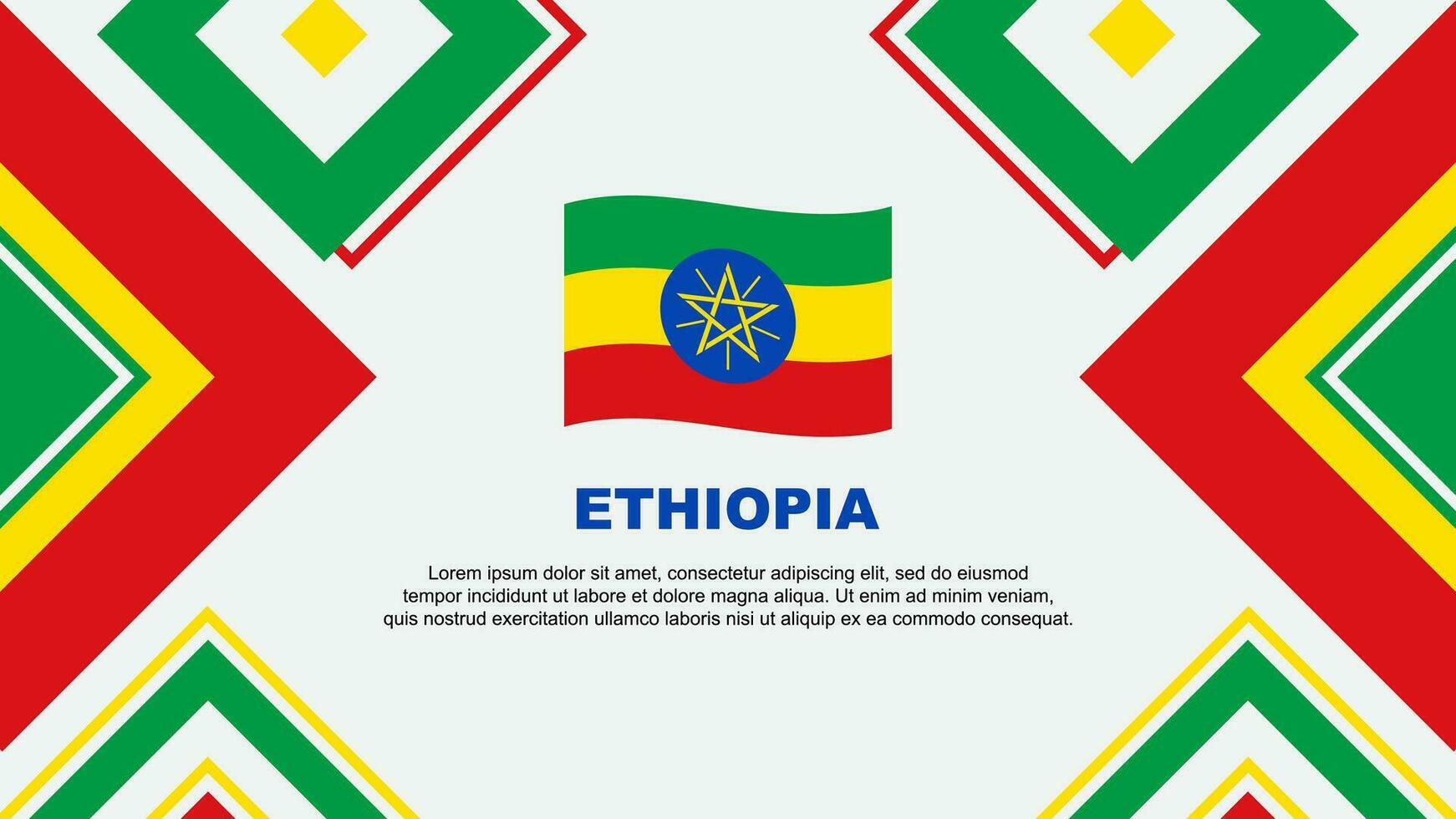 Ethiopia Flag Abstract Background Design Template. Ethiopia Independence Day Banner Wallpaper Vector Illustration. Ethiopia Independence Day