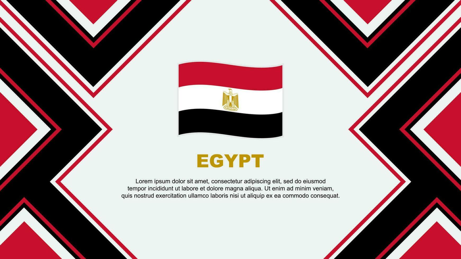 Egypt Flag Abstract Background Design Template. Egypt Independence Day Banner Wallpaper Vector Illustration. Egypt Vector