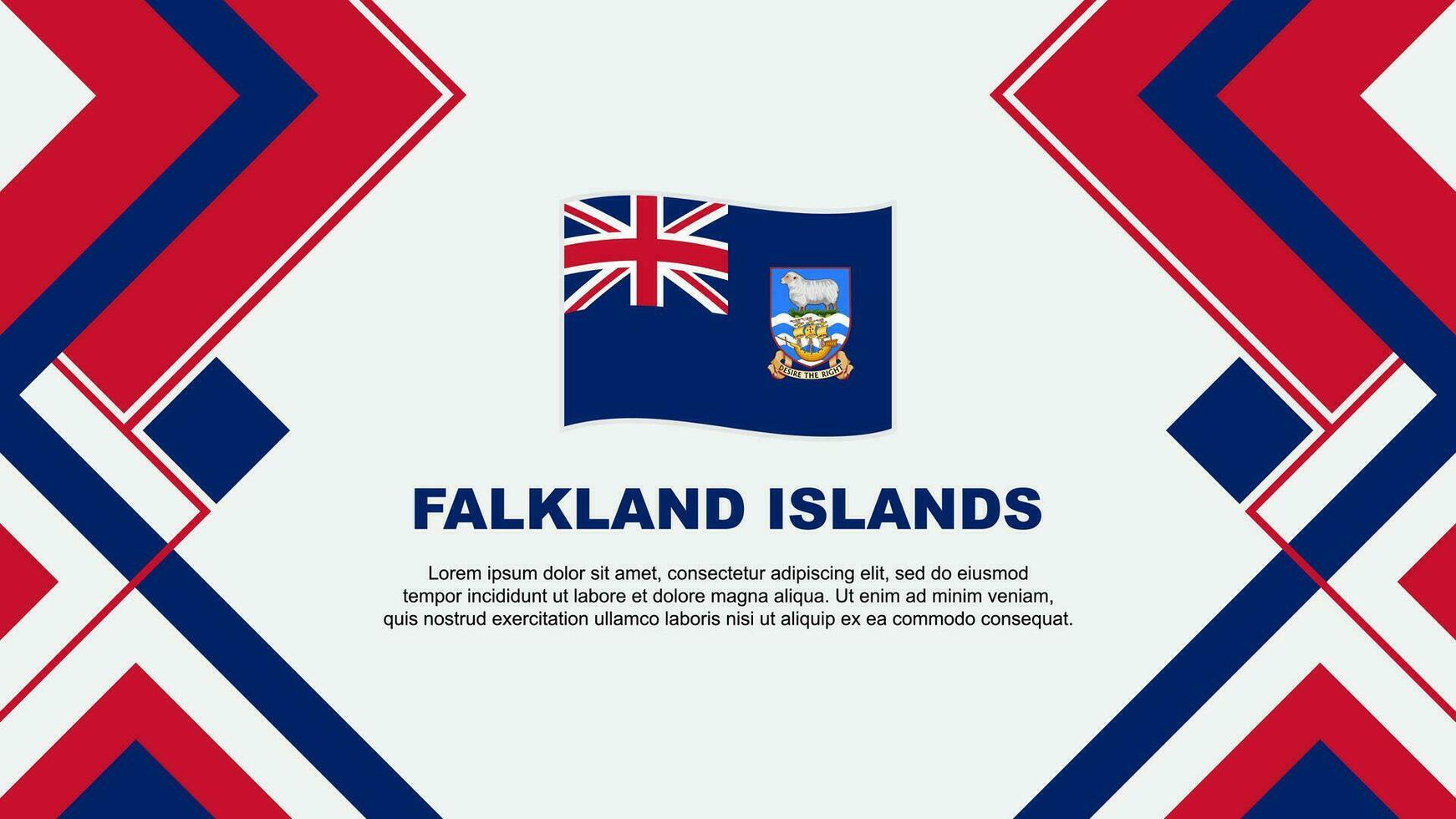 Malvinas islas bandera resumen antecedentes diseño modelo. Malvinas islas independencia día bandera fondo de pantalla vector ilustración. Malvinas islas bandera