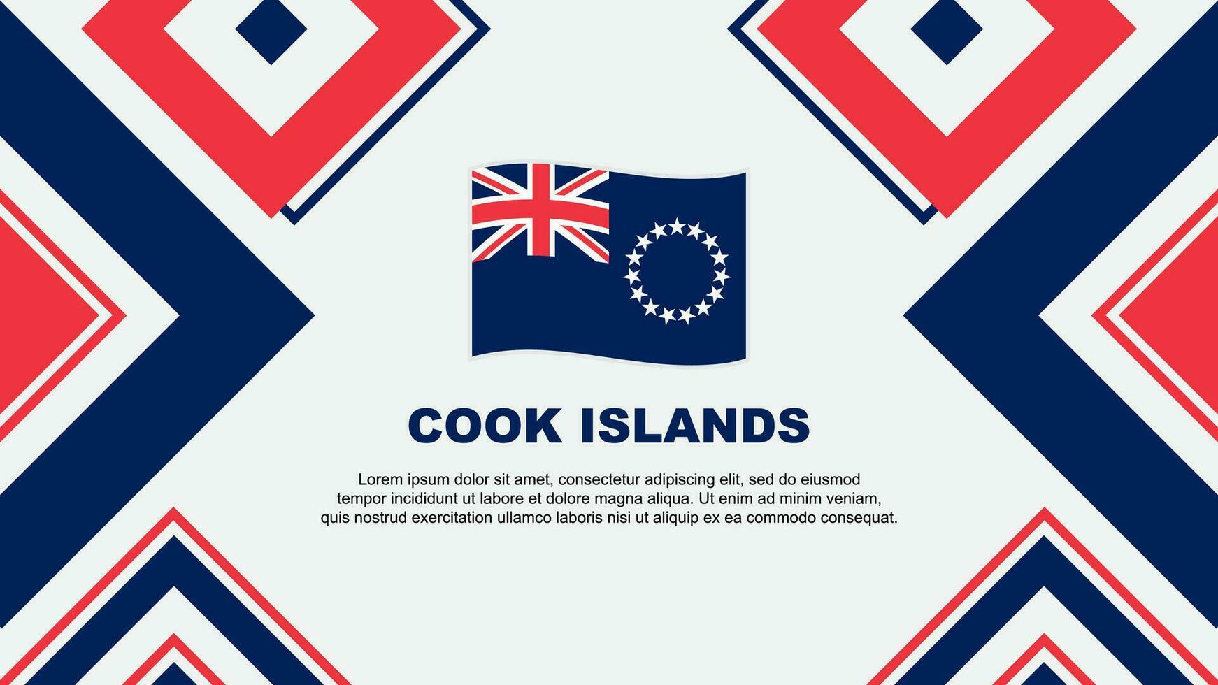 cocinar islas bandera resumen antecedentes diseño modelo. cocinar islas independencia día bandera fondo de pantalla vector ilustración. cocinar islas independencia día