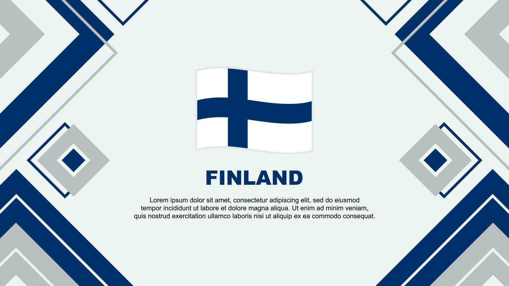 Finland Flag Abstract Background Design Template. Finland Independence Day Banner Wallpaper Vector Illustration. Finland Background