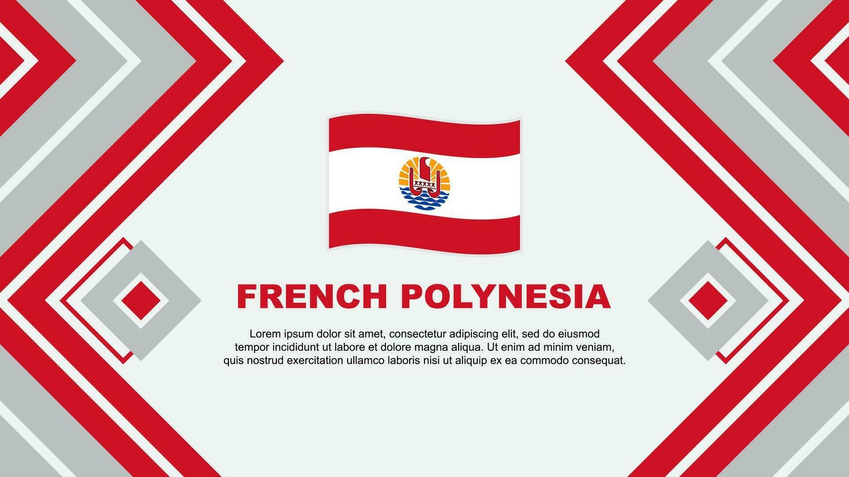 French Polynesia Flag Abstract Background Design Template. French Polynesia Independence Day Banner Wallpaper Vector Illustration. French Polynesia Design