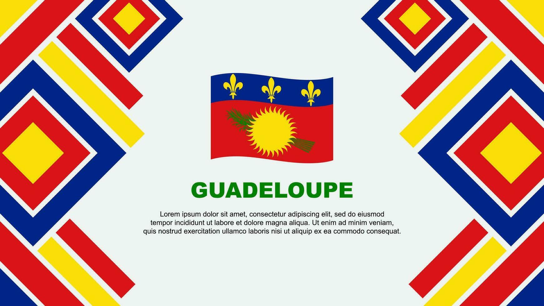 guadalupe bandera resumen antecedentes diseño modelo. guadalupe independencia día bandera fondo de pantalla vector ilustración. guadalupe