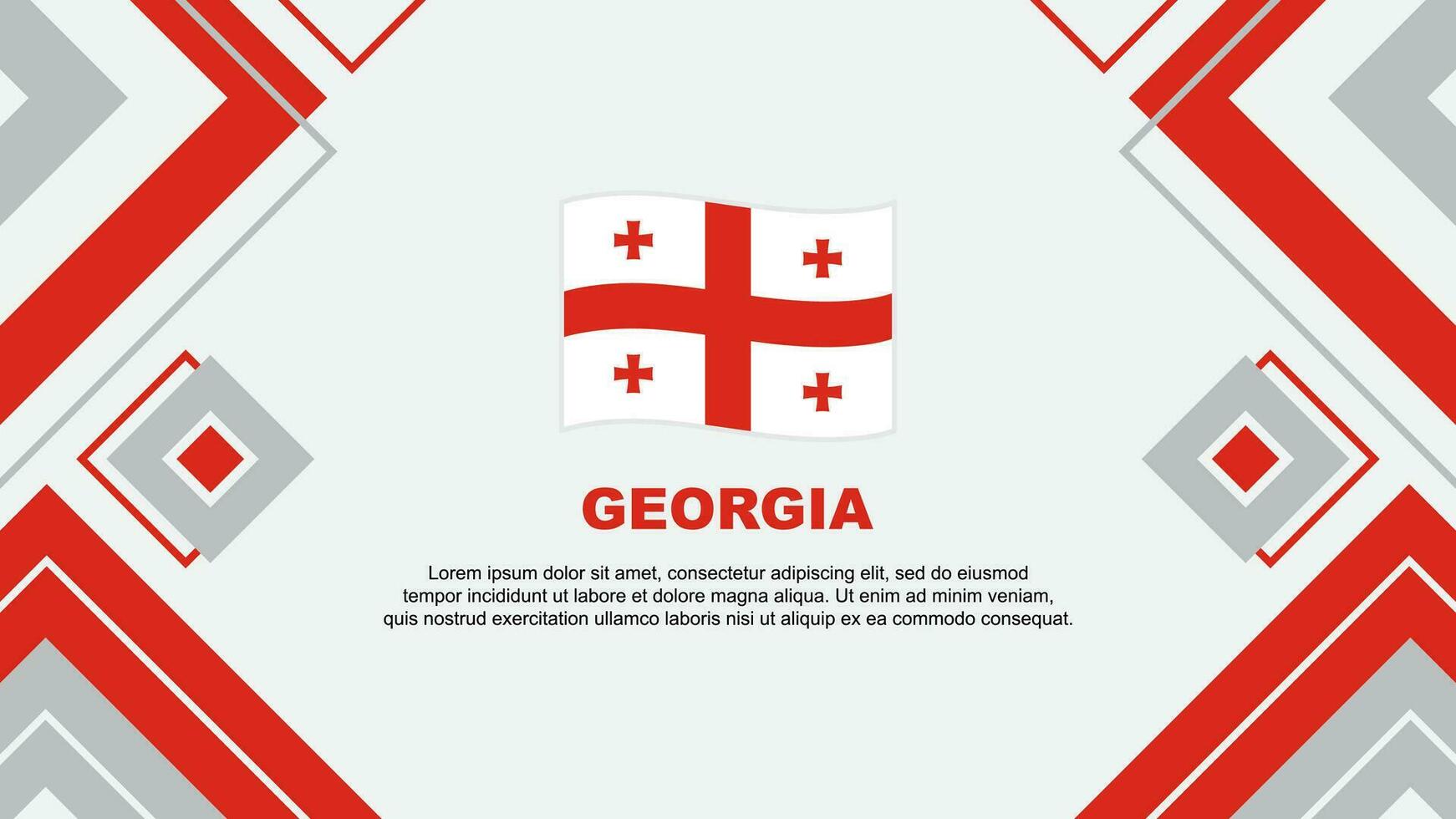Georgia Flag Abstract Background Design Template. Georgia Independence Day Banner Wallpaper Vector Illustration. Georgia Background