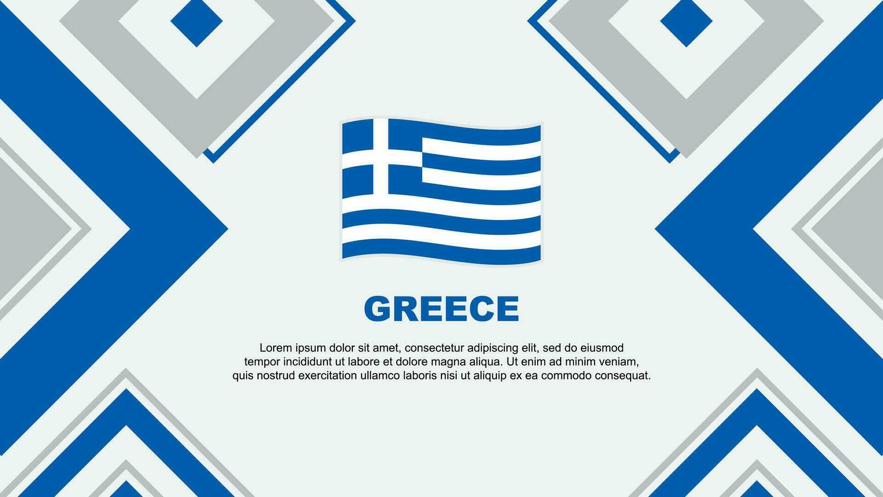 Greece Flag Abstract Background Design Template. Greece Independence Day Banner Wallpaper Vector Illustration. Greece Independence Day