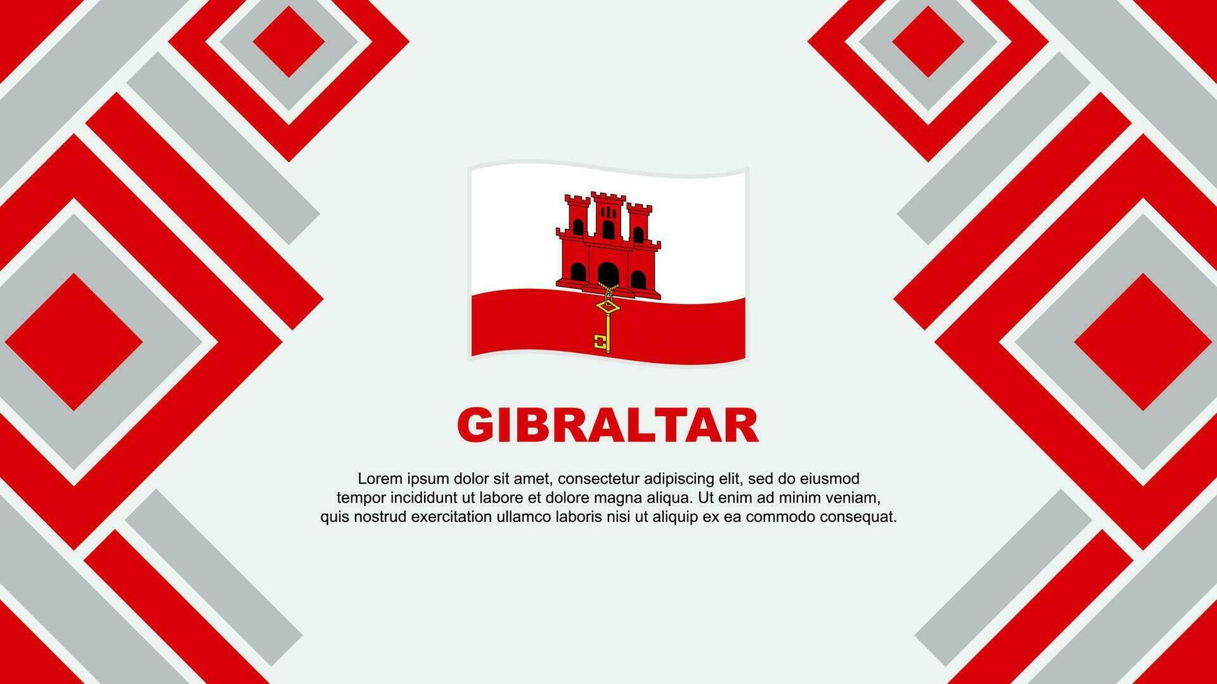 Gibraltar bandera resumen antecedentes diseño modelo. Gibraltar independencia día bandera fondo de pantalla vector ilustración. Gibraltar