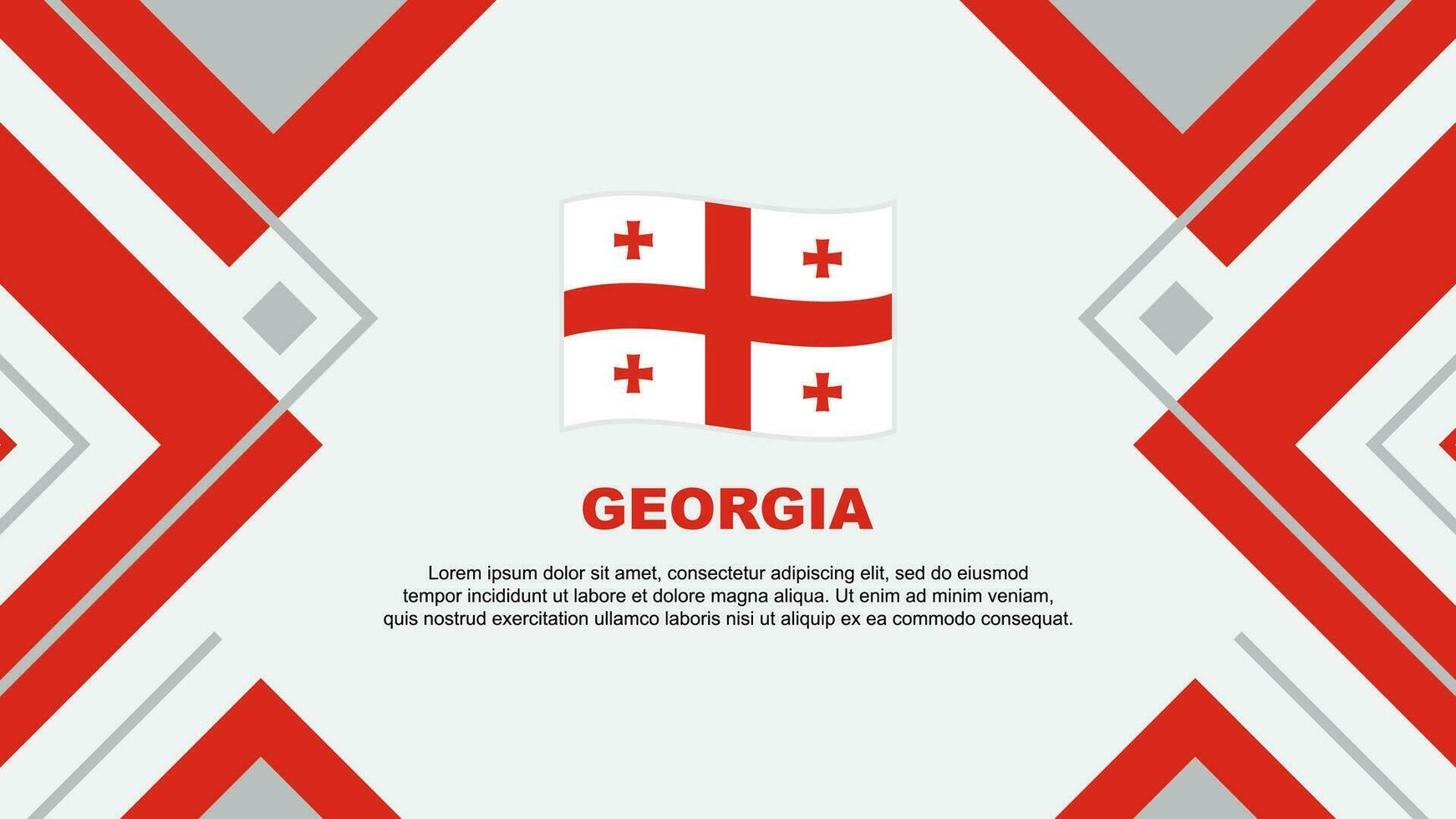 Georgia Flag Abstract Background Design Template. Georgia Independence Day Banner Wallpaper Vector Illustration. Georgia Illustration