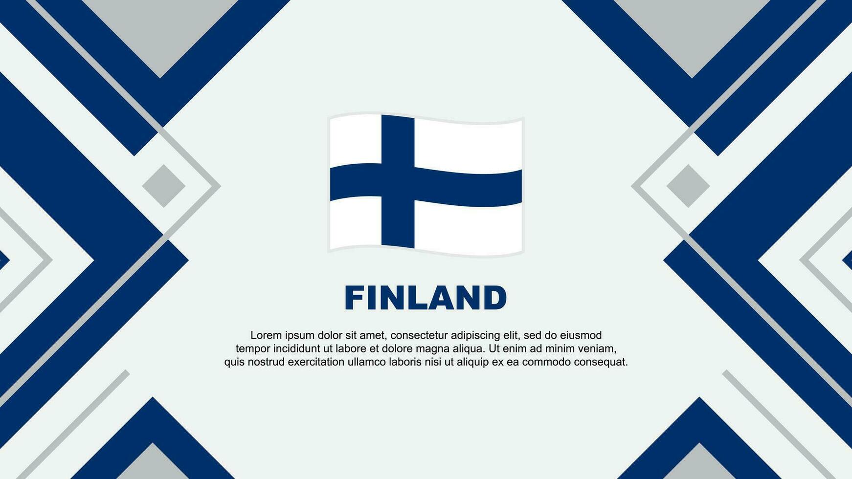 Finland Flag Abstract Background Design Template. Finland Independence Day Banner Wallpaper Vector Illustration. Finland Illustration