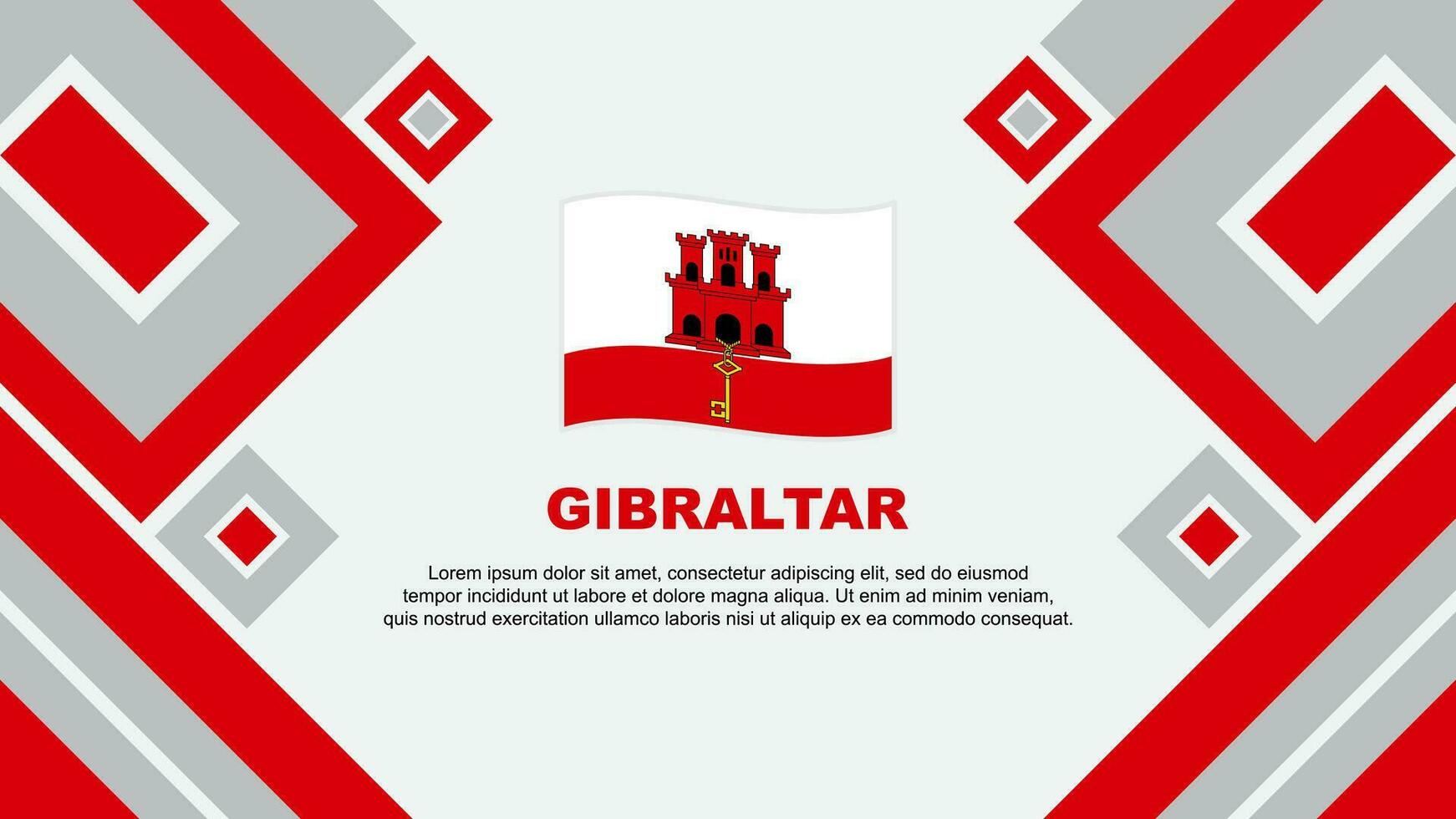 Gibraltar bandera resumen antecedentes diseño modelo. Gibraltar independencia día bandera fondo de pantalla vector ilustración. Gibraltar dibujos animados