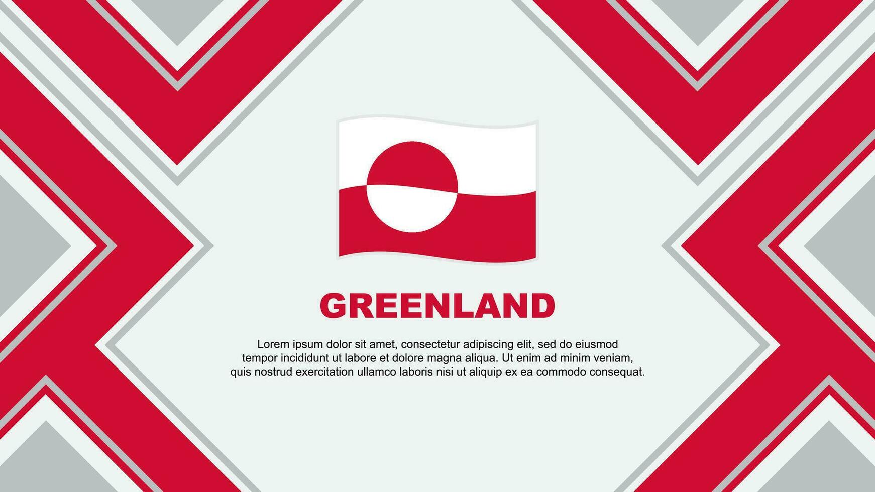 Greenland Flag Abstract Background Design Template. Greenland Independence Day Banner Wallpaper Vector Illustration. Greenland Vector