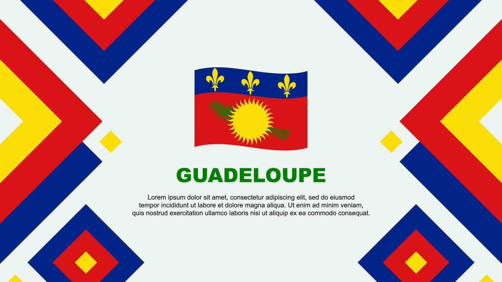 guadalupe bandera resumen antecedentes diseño modelo. guadalupe independencia día bandera fondo de pantalla vector ilustración. guadalupe modelo
