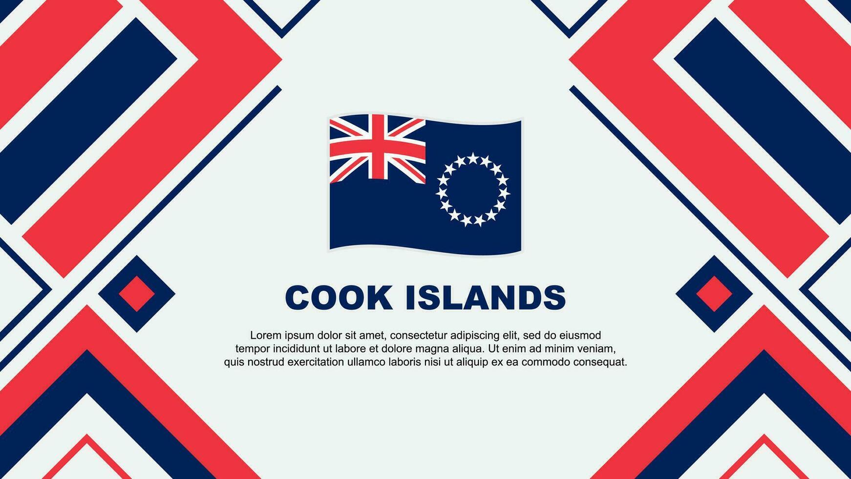 cocinar islas bandera resumen antecedentes diseño modelo. cocinar islas independencia día bandera fondo de pantalla vector ilustración. cocinar islas bandera