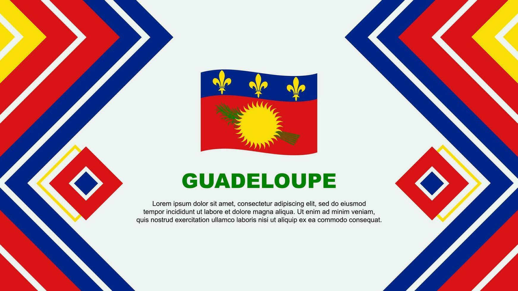 Guadeloupe Flag Abstract Background Design Template. Guadeloupe Independence Day Banner Wallpaper Vector Illustration. Guadeloupe Design