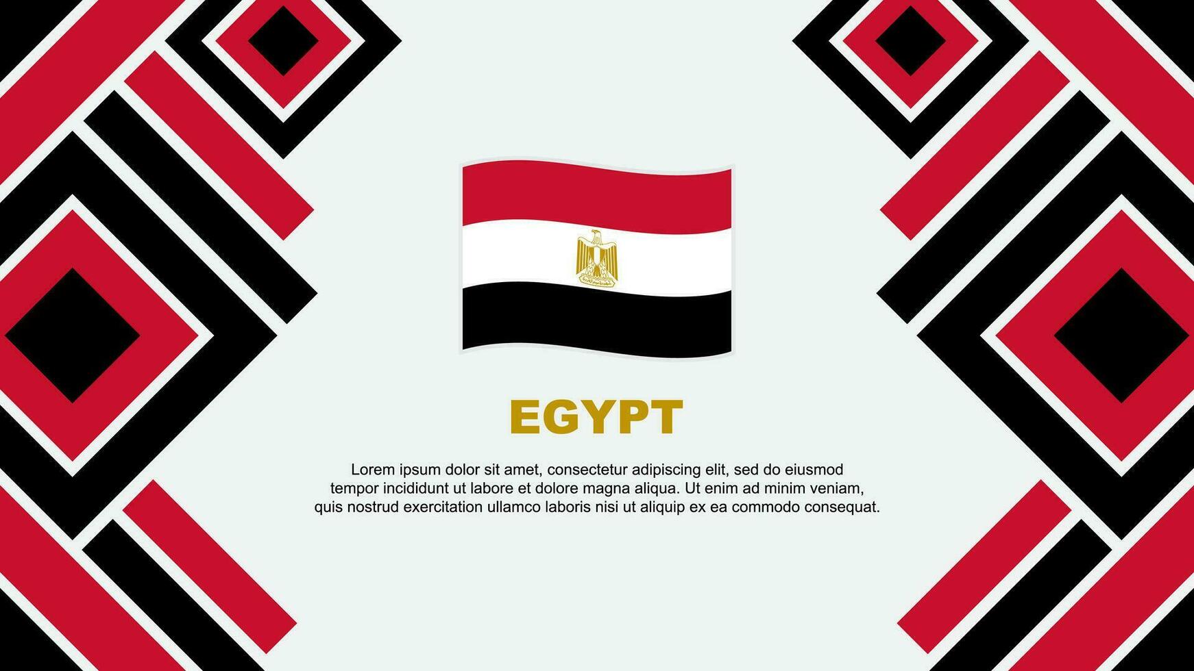 Egypt Flag Abstract Background Design Template. Egypt Independence Day Banner Wallpaper Vector Illustration. Egypt