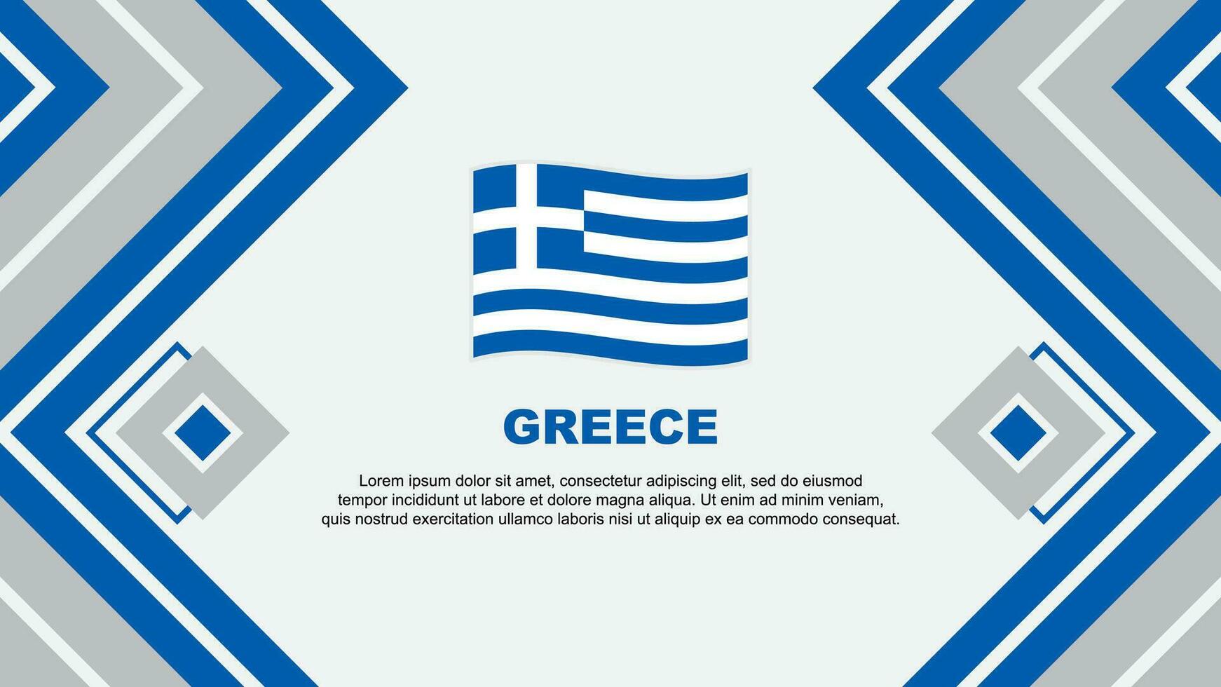 Greece Flag Abstract Background Design Template. Greece Independence Day Banner Wallpaper Vector Illustration. Greece Design