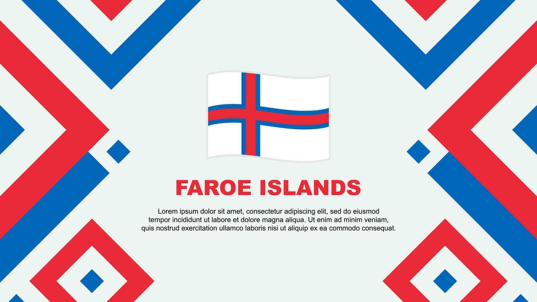 Feroe islas bandera resumen antecedentes diseño modelo. Feroe islas independencia día bandera fondo de pantalla vector ilustración. Feroe islas modelo