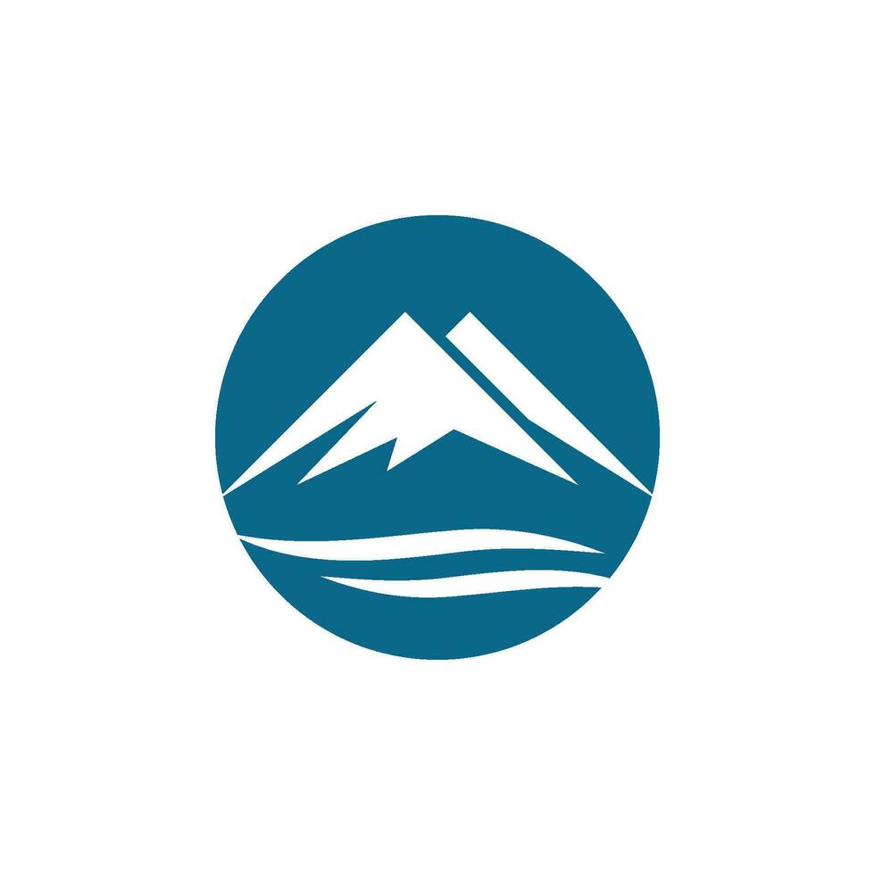 Mountain icon Logo vector