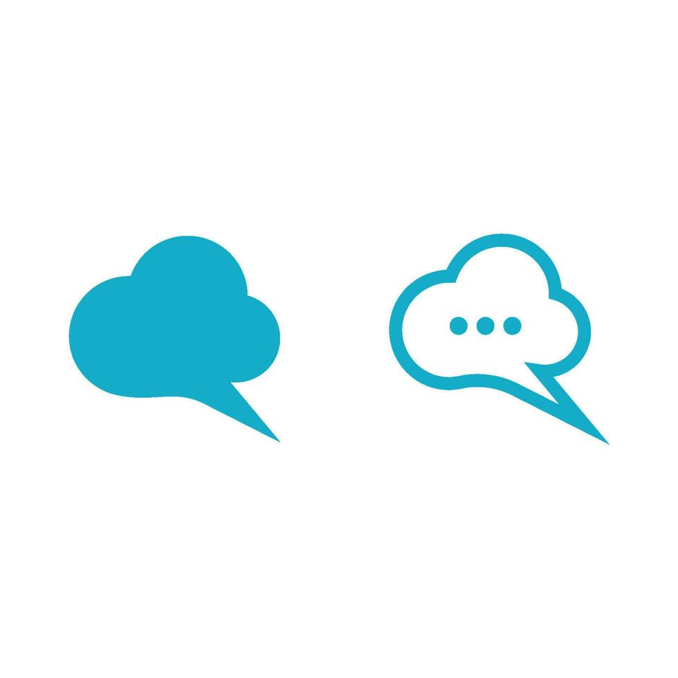 Speech bubble icon vector illustration