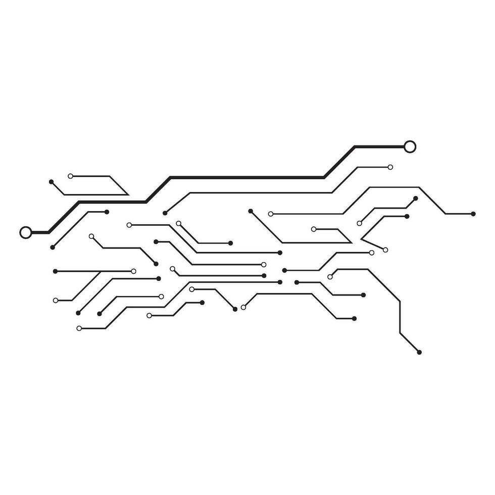 Circuit illustration design vector