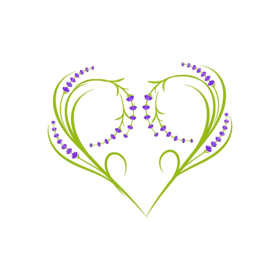 ilustración de icono de vector de flor de lavanda