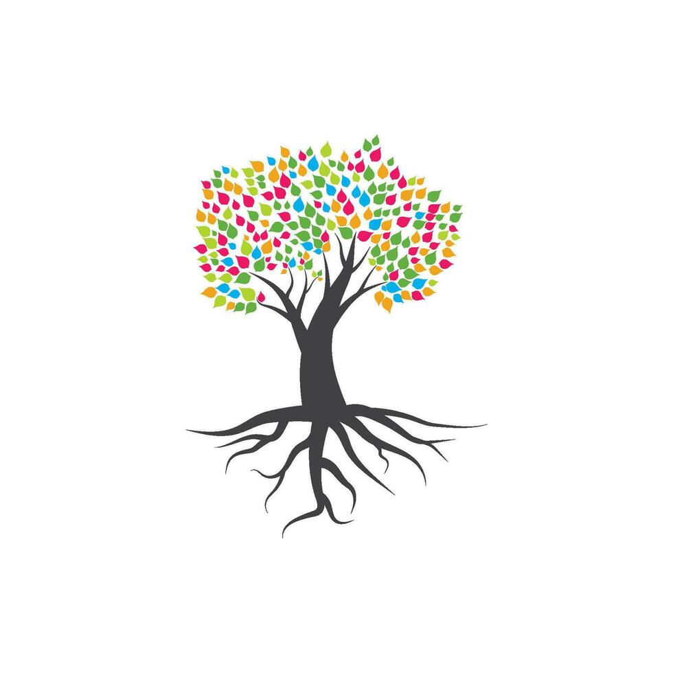 Tree branch vector ilustration design