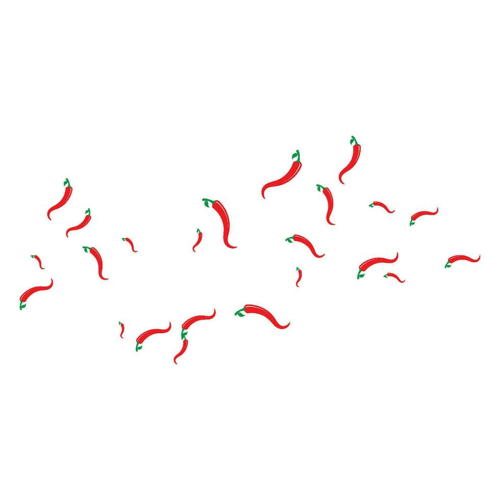 Red hot natural chili icon vector Illustration