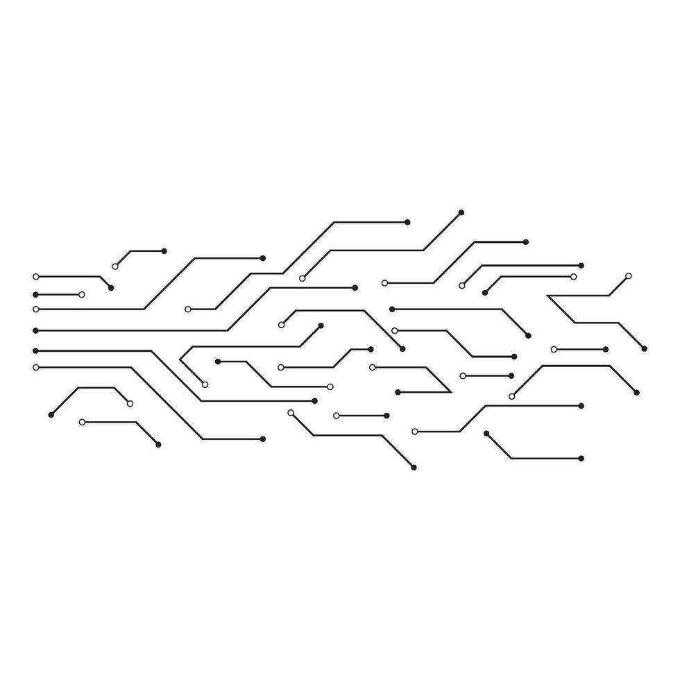 Circuit illustration design vector
