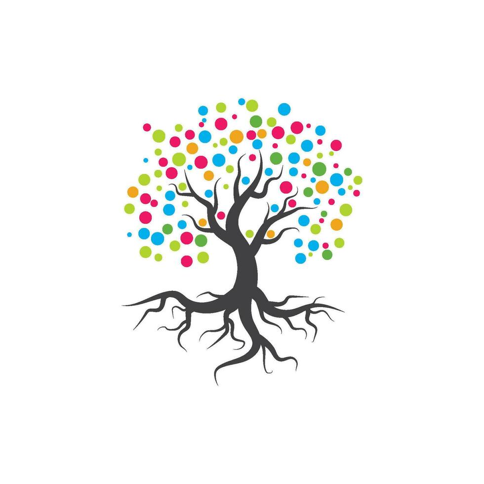 Tree branch vector ilustration design