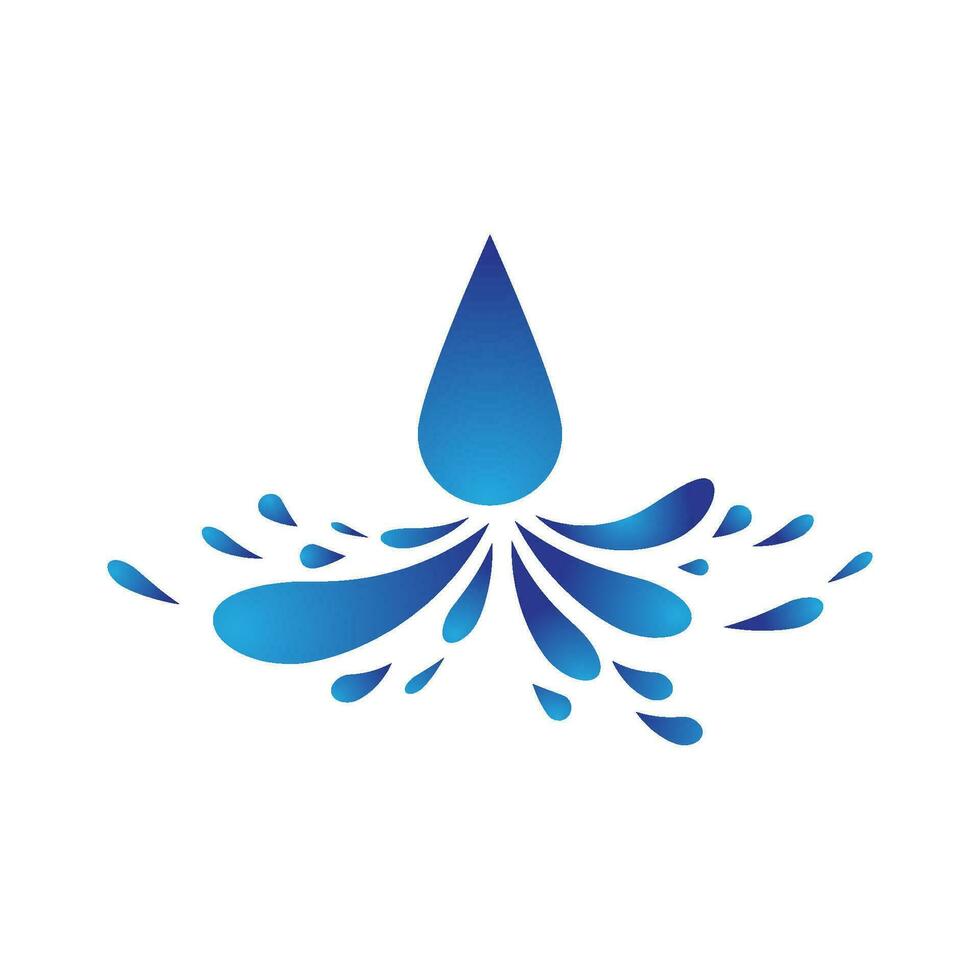 Water wave icon vector