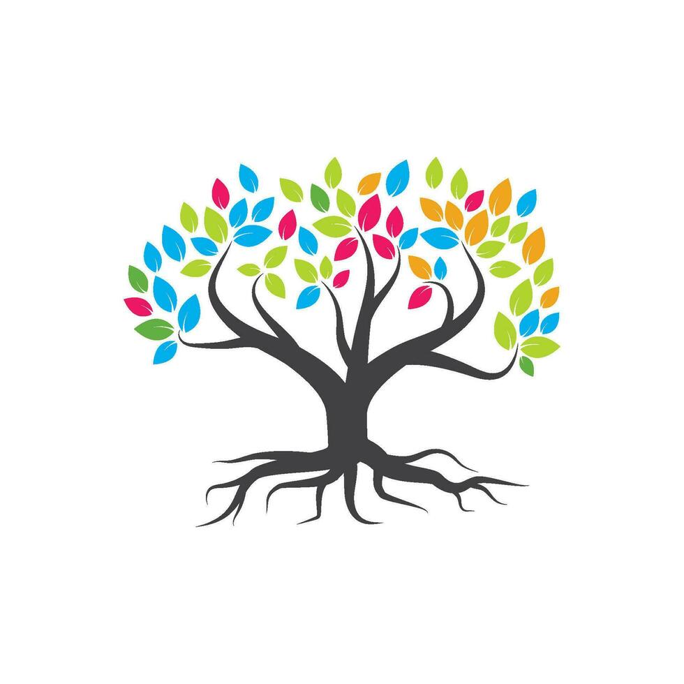 Tree branch vector ilustration design