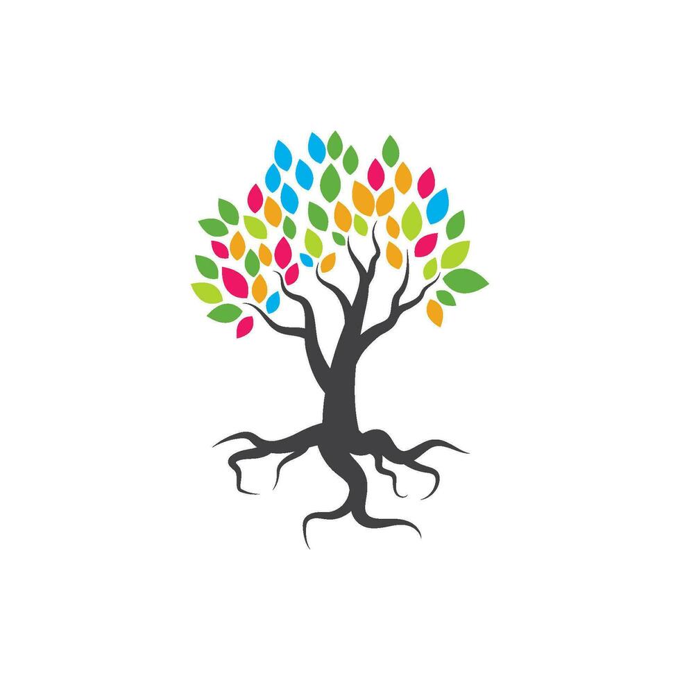 Tree branch vector ilustration design