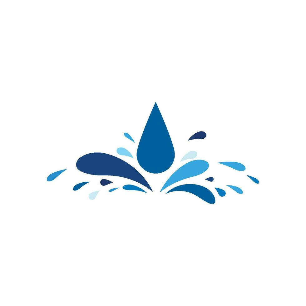 Water wave icon vector