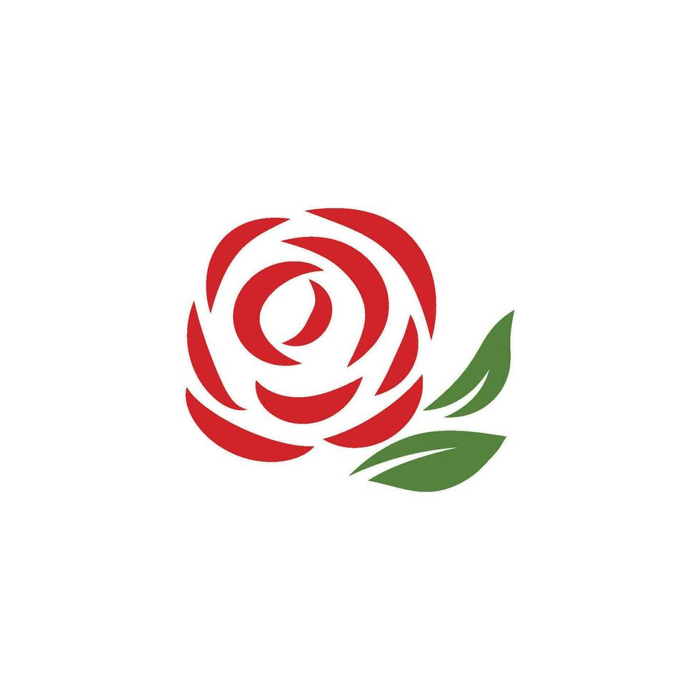 Beauty rose flower vector icon