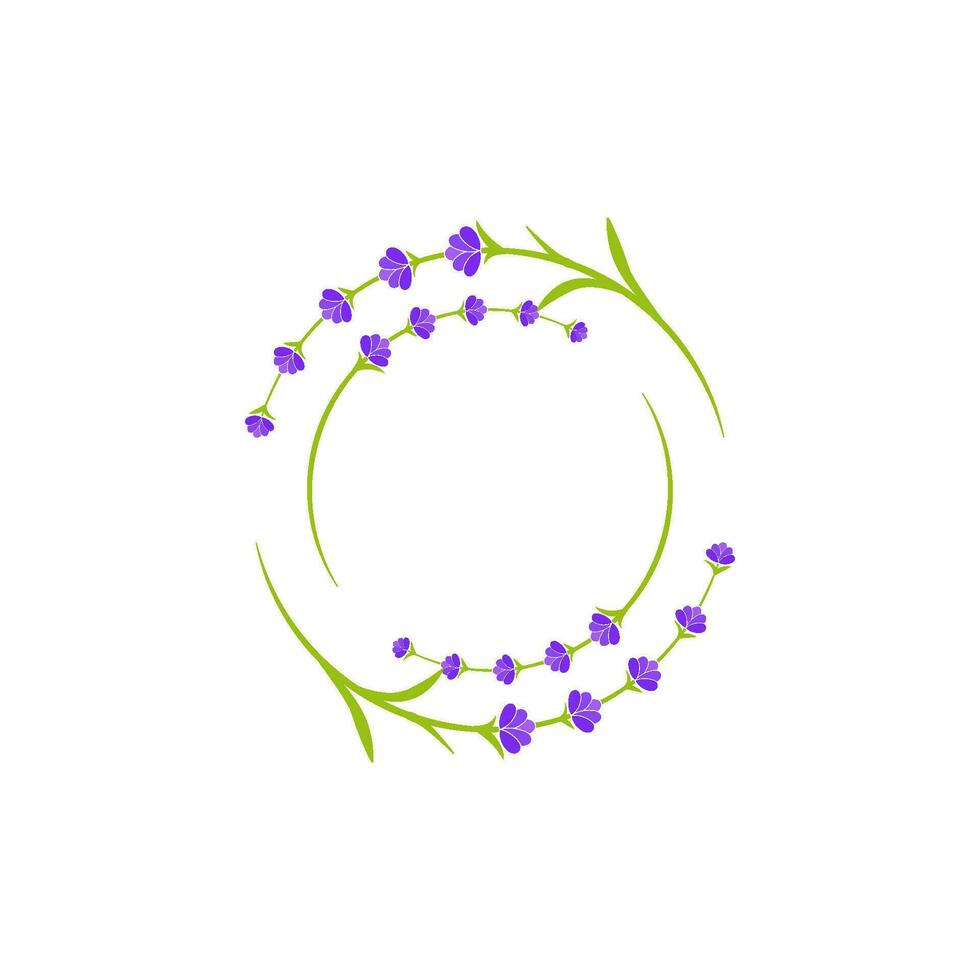 Lavender flower Vector icon illustration