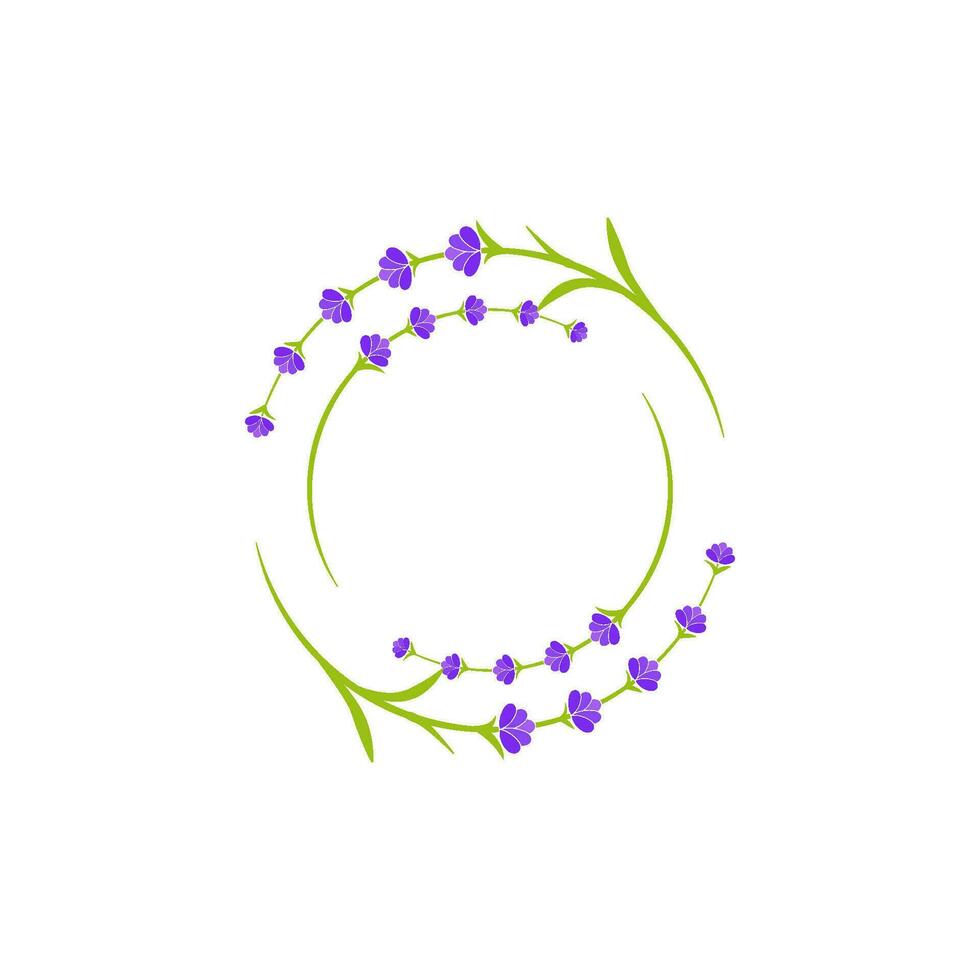 ilustración de icono de vector de flor de lavanda