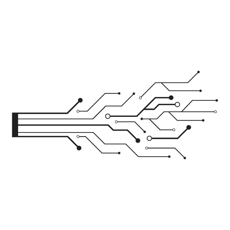 Circuit illustration design vector
