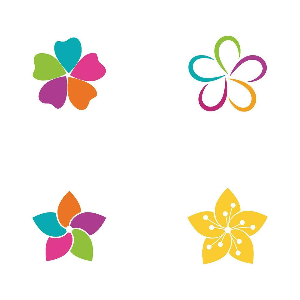 Beauty icon flowers design illustration vector