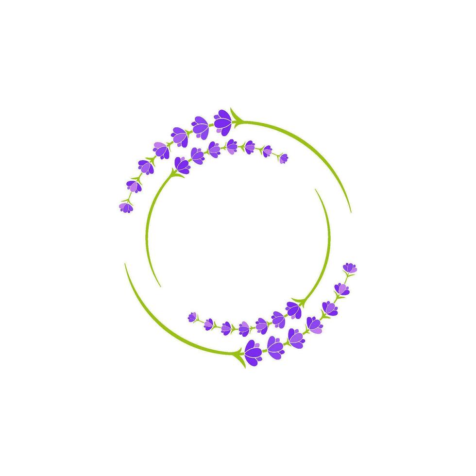 Lavender flower Vector icon illustration
