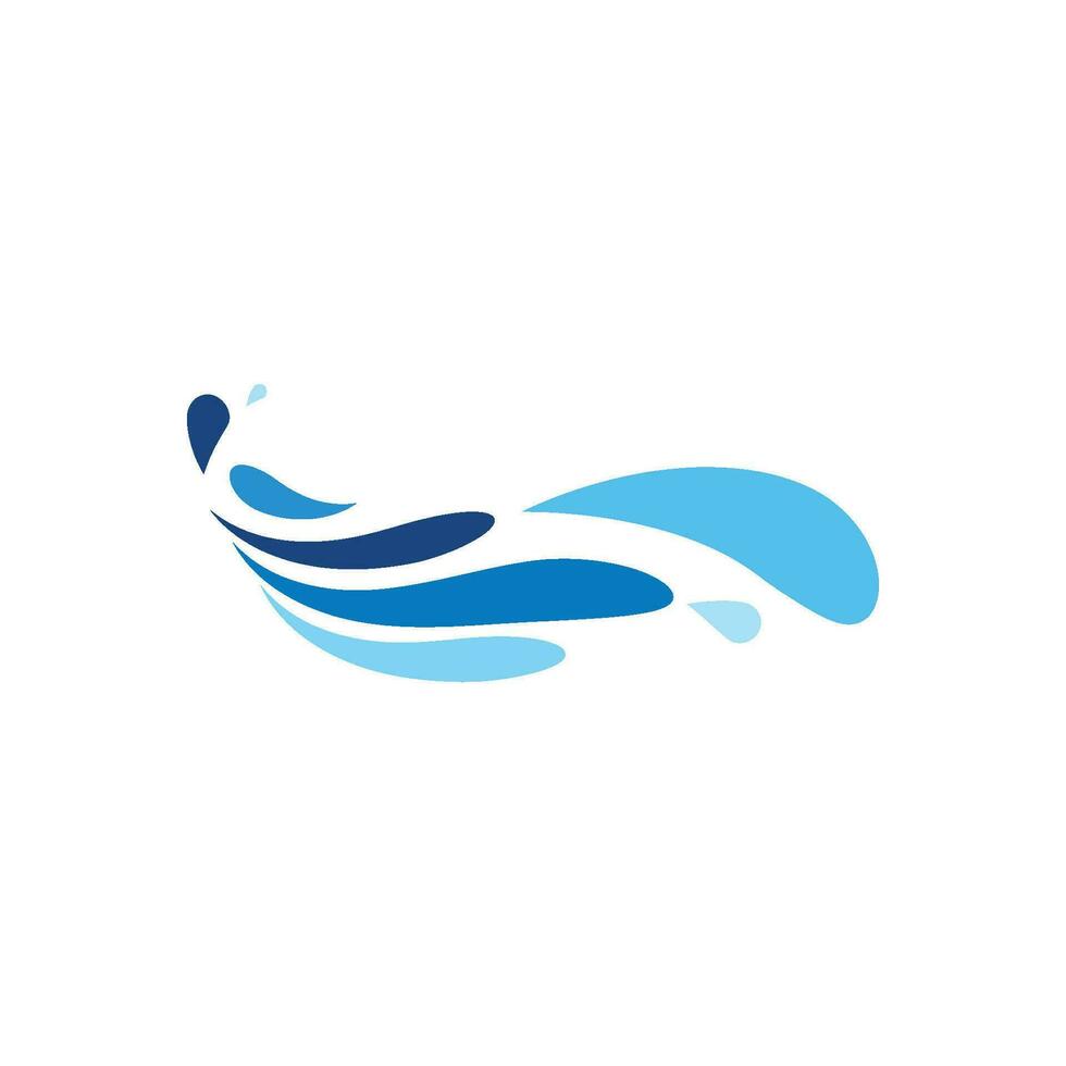 Water wave icon vector