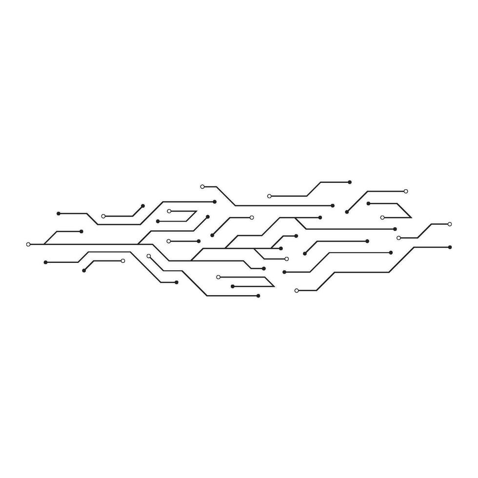 Circuit illustration design vector