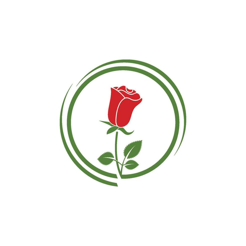 belleza Rosa flor vector icono