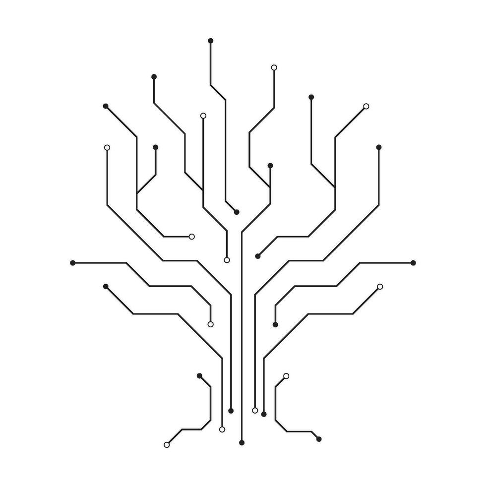 Circuit illustration design vector