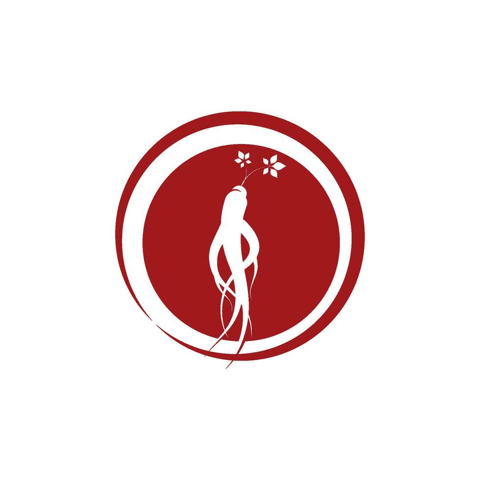Ginseng vector icon illustration