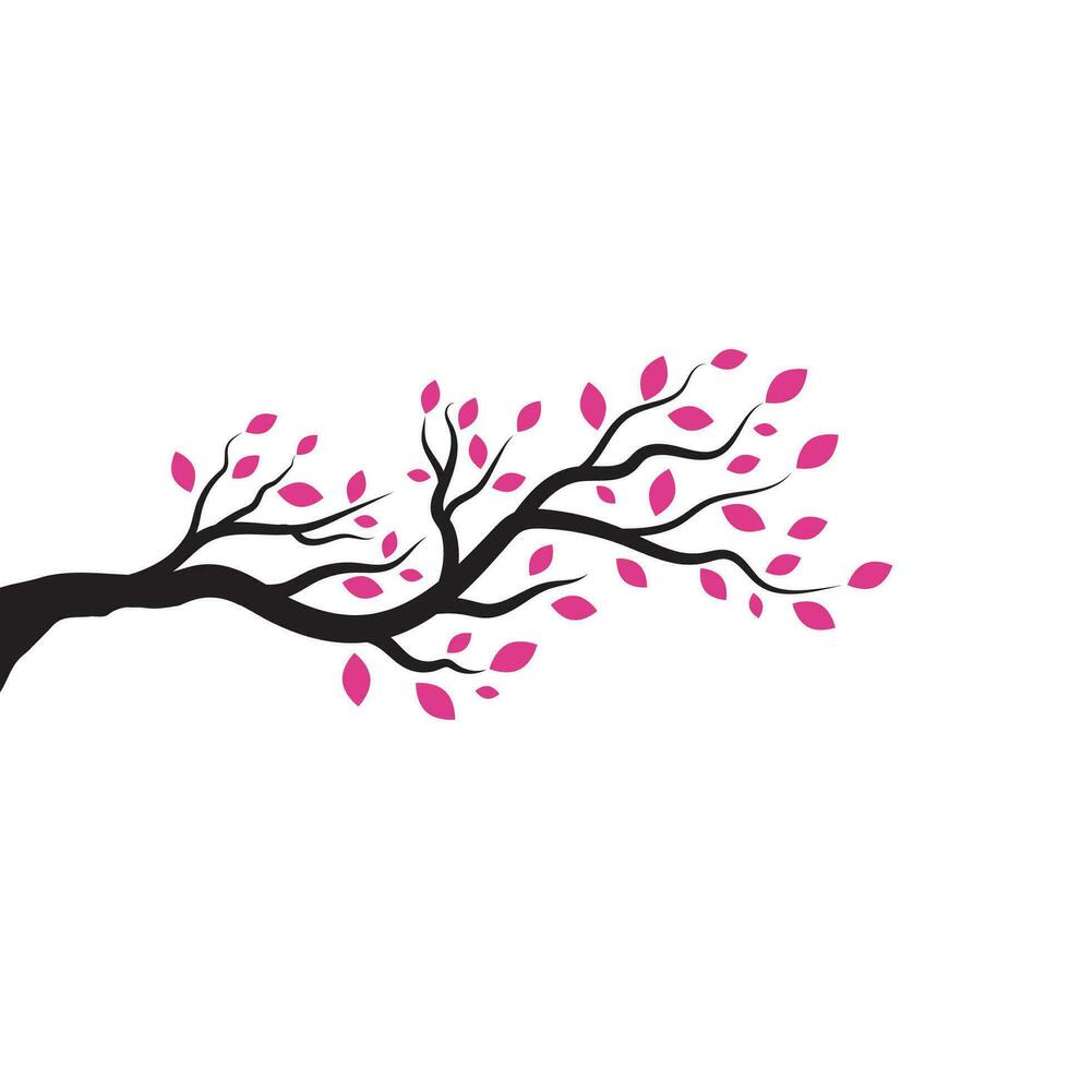Tree branch vector ilustration design