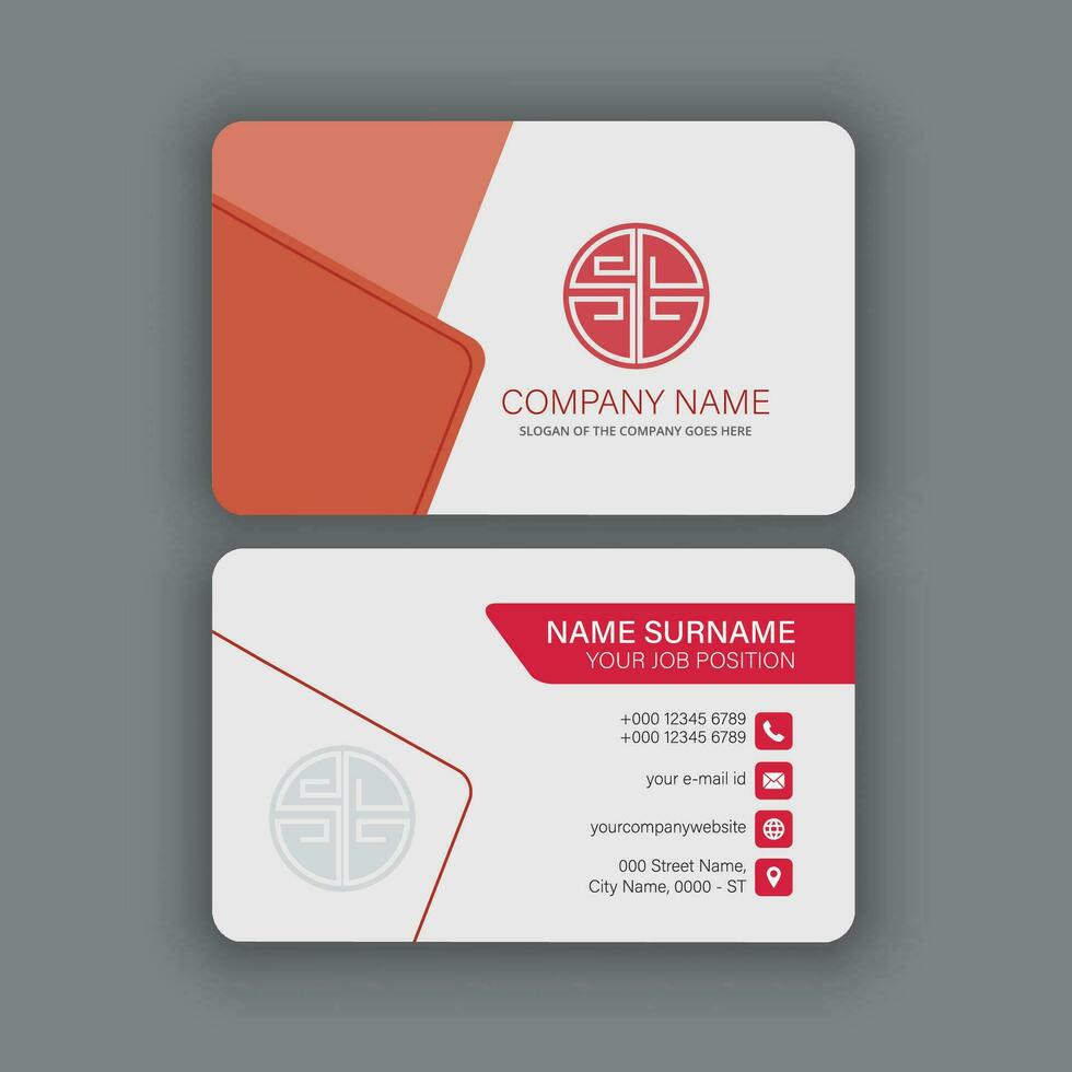 Professional and Creative Business Card Template vector