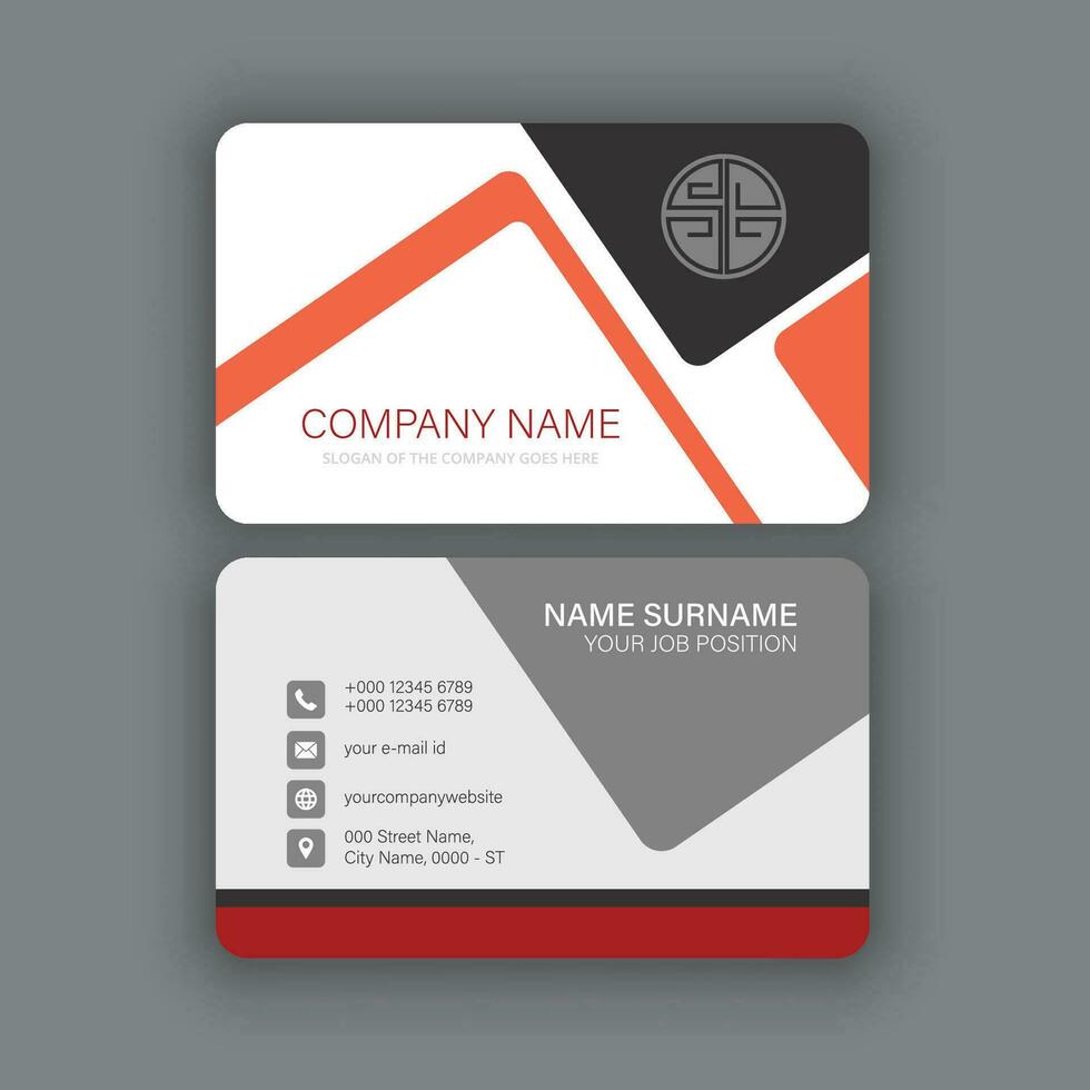 Professional and Creative Business Card Template vector