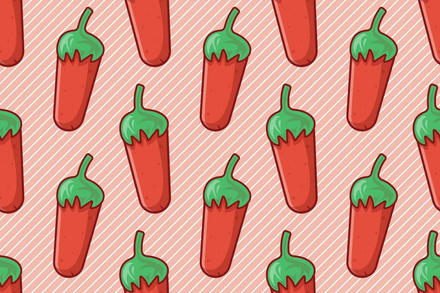 chili seamless pattern vector illustration