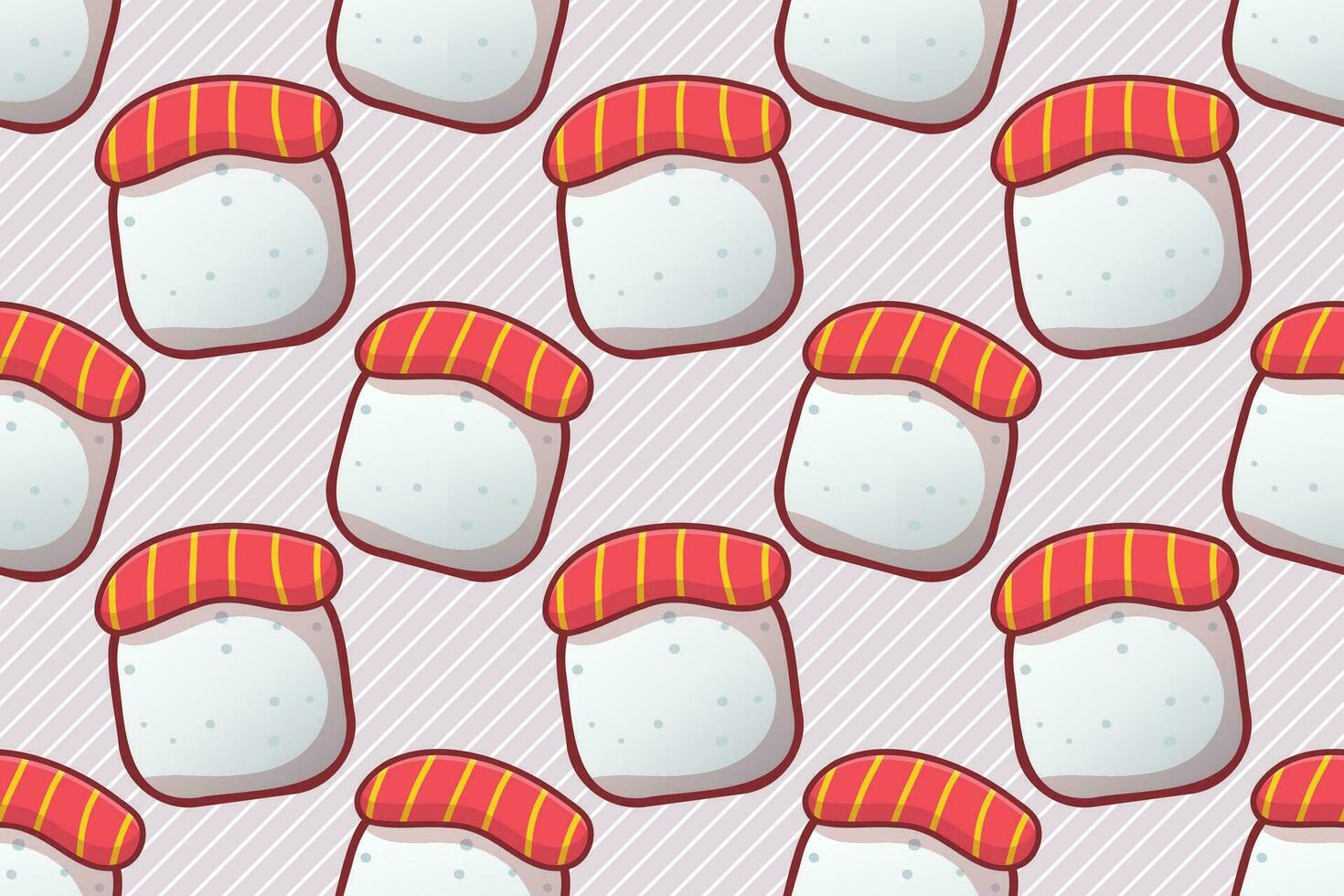 sushi food seamless pattern vector illustration