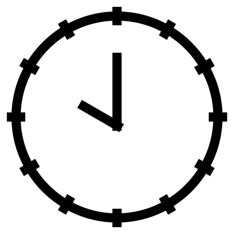 reloj icono diseño en de moda plano estilo aislado en antecedentes. reloj icono página símbolo para tu web sitio diseño, presentación. vector reloj icono logo, aplicación, ui reloj icono ilustración en píxel Perfecto